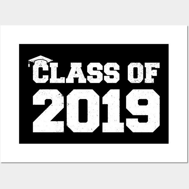 Class Of 2019 Graduation Senior Wall Art by trendingoriginals